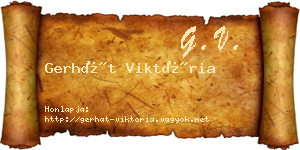 Gerhát Viktória névjegykártya